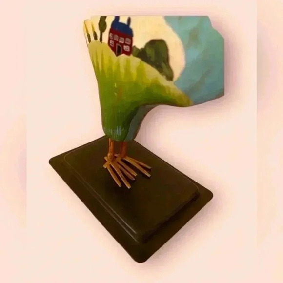 🔻Vintage🔻RUSS Berrie Folk Art Rooster Figurine, 7’’🐔 - Picture 4 of 8